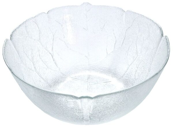 Salad Bowl Leaf Design - Glass