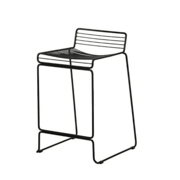 Low Back Bar Stool - Black